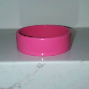Pink Plastic Bangle Bracelet